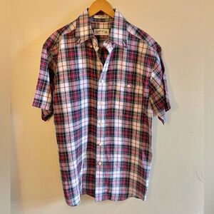 NWOT Orvis plaid short sleeve shirt men's Medium